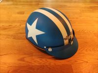 Retro Helm blau mit Stern Brandenburg - Hohen Neuendorf Vorschau