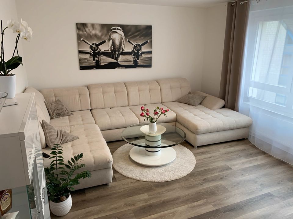 Wohnlandschaft Arezza von Benformato - Sofa/Couch links creme in Ratingen