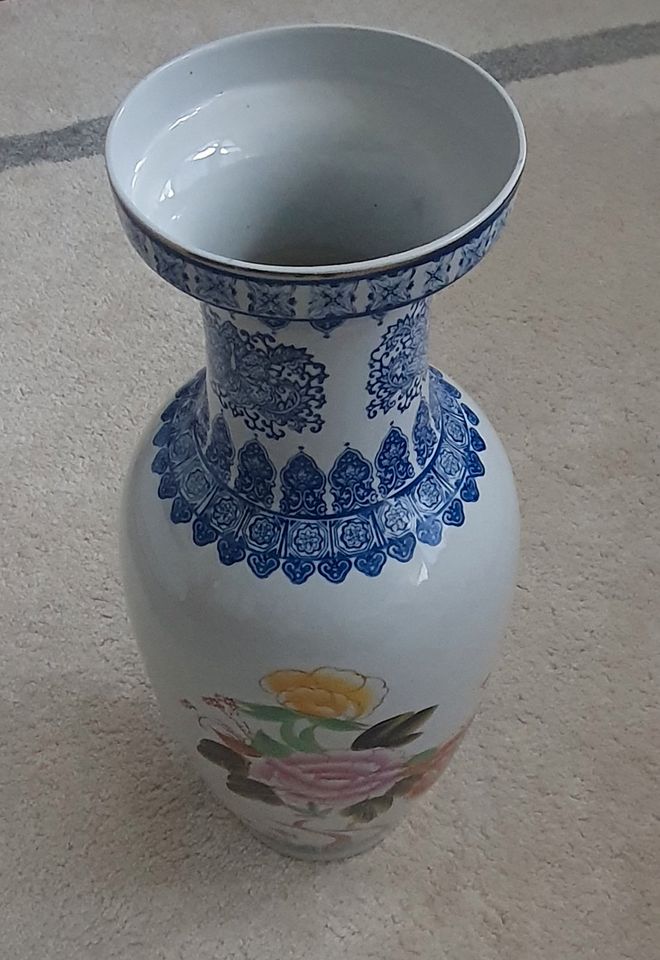 Ming China-Bodenvase, Handbemalt 60cm, unbeschädigt in Bielefeld