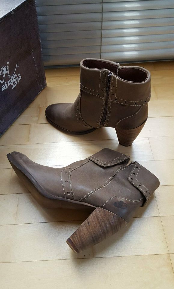 *FELMINI* ital. Echt Leder Stiefelette Taupe 39 NP139€ TOP! in Ingolstadt