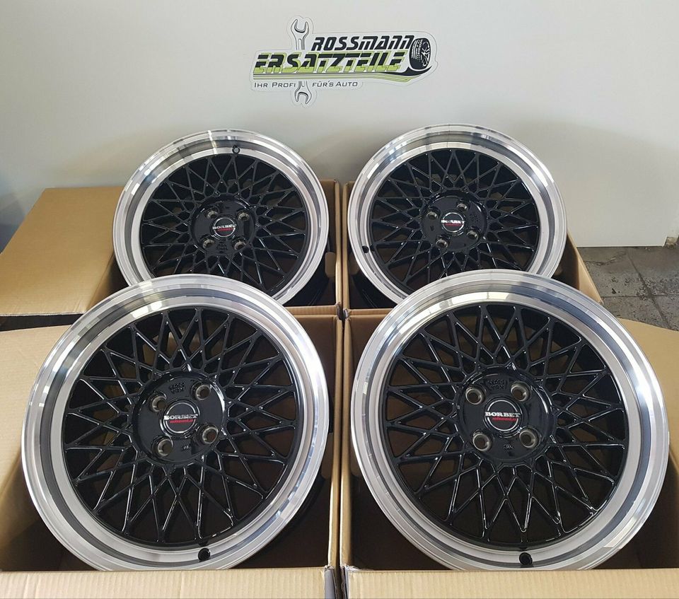 4x NEUE Borbet B Felgen 17Zoll 8x17 ET45 5x112 VW/Seat/Skoda/Audi in Krostitz