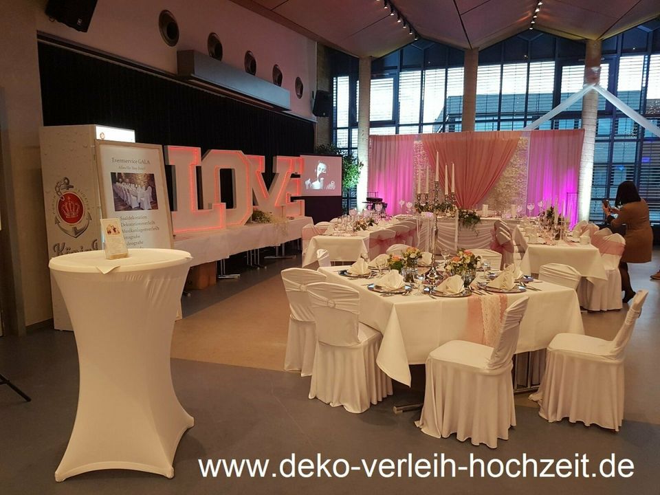 Hochzeit XXL LOVE LED Buchstaben Deko Fotobox Standesamt Foto in Gudensberg