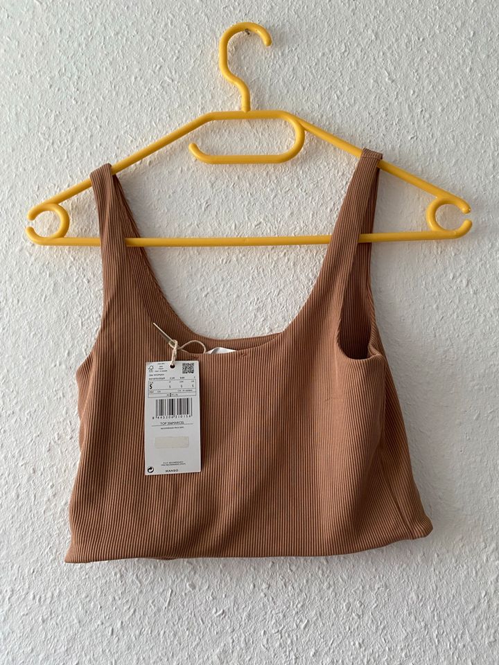 Mango Sommer Crop Top Gr. S in braun in Reutlingen