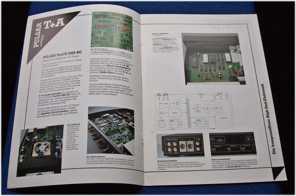 T+A PreCD 2000 AC Digital Vorverstärker/ CD Player Produktbroschü in Mainz