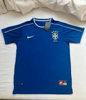 Brasilien 1998 Retro Vintage Trikot blau Größe S Hessen - Limburg Vorschau