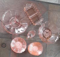 Rosalin, RETRO Glasschalen, Puddingschüssel in rosé 27teilig Bayern - Kirchheim in Schwaben Vorschau