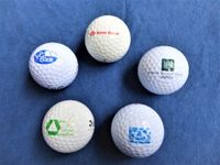 5 Golfbälle gebraucht, mit Werbeaufdruck Banken + Kreditinstitute Duisburg - Meiderich/Beeck Vorschau