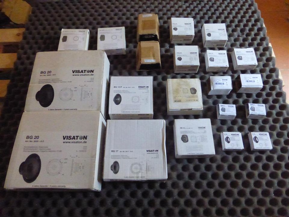 Visaton high end 21 speaker set, sizes 20, 17, 13, 10, 8, 7, 5 cm in Essen