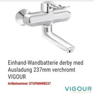 NEU VIGOUR Einhand Wandbatterie/ Armatur, med. Ausladung Rheinland-Pfalz - Ludwigshafen Vorschau