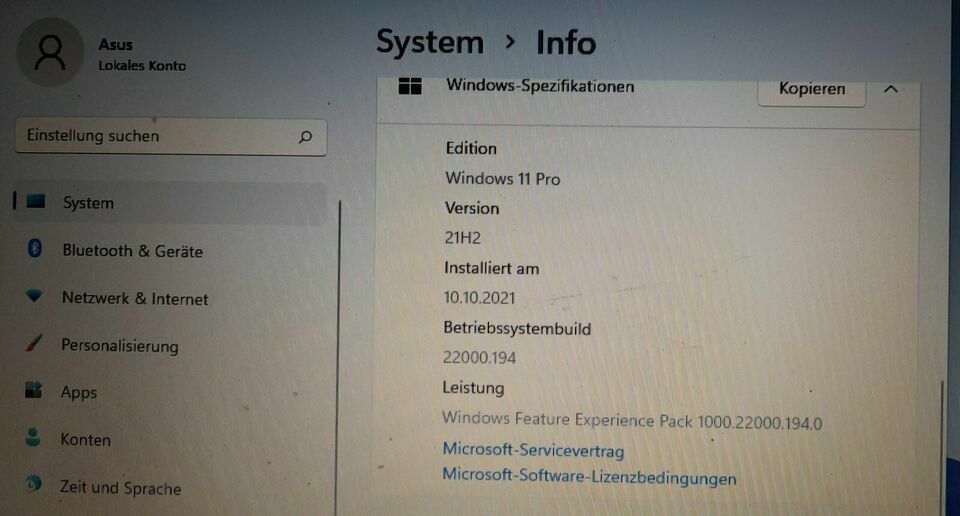 Asus Laptop z.B. A52 , neu aufgebaut !!, Win11pro,SSD Nachhaltig in Neuburg a.d. Donau