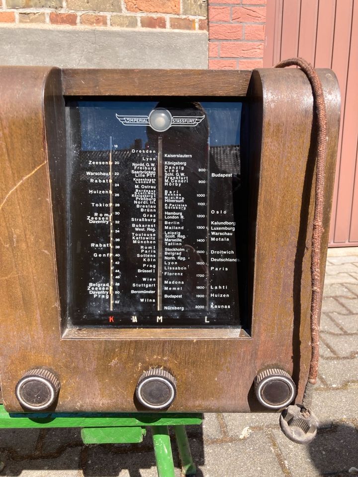 Altes Radio Imperial Stassfurt J60GWK Scheunenfund Vintage Retro in Zerbst (Anhalt)