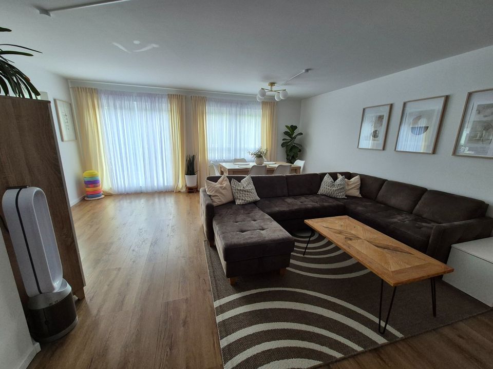 3-Zimmer-Maisonette-Wohnung mit großem Balkon, Küche und Garage in Neudenau 