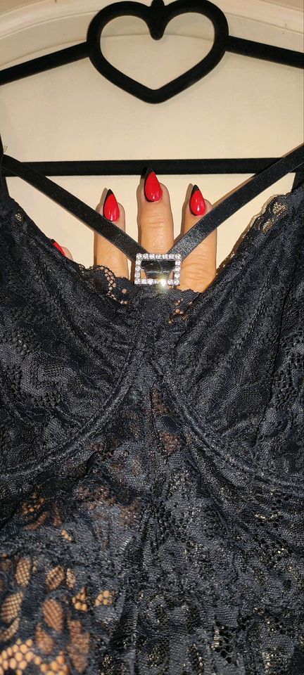 Neu Spitzenbustier mit Strass 2XL 46 in Espelkamp