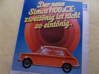 +++ SIMCA 1100 +++ WERBUNG 70ER JAHRE OLDTIMER REKLAME Koblenz - Urbar Vorschau