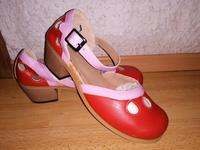 NEU Sandalen rot mit Riemchen und kleinem Absatz Bayern - Karlshuld Vorschau