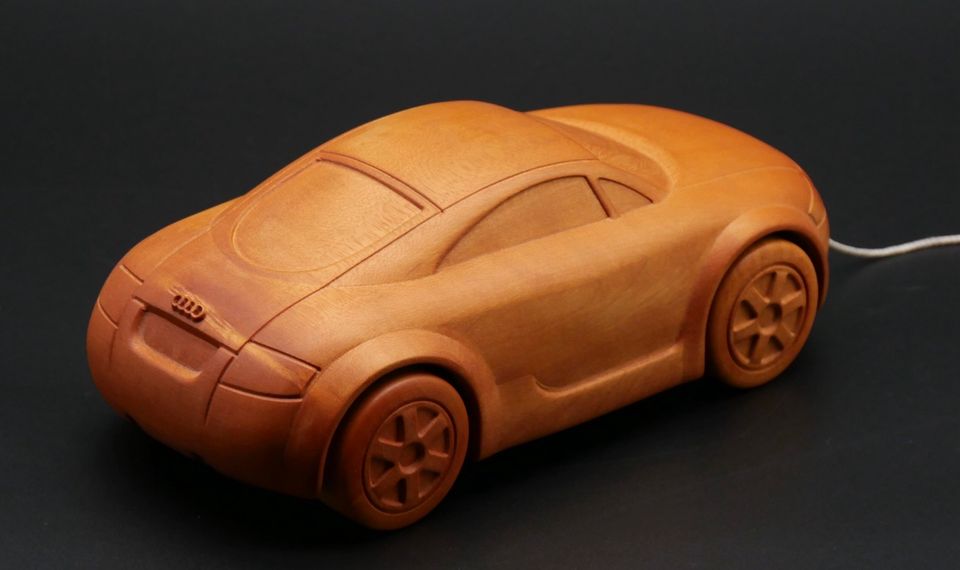 Audi TT Holzauto | Ahorn | Originalverpackt #Modellauto #Rarität in Forst