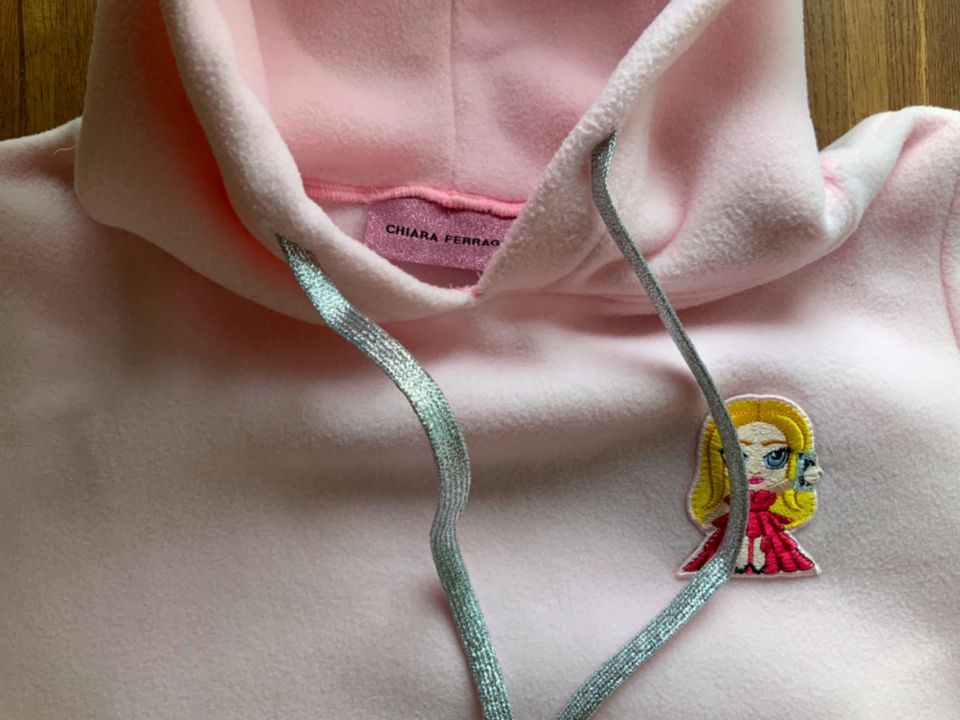 Total cooles, kuscheliges Fleece-Hoodie Chiara Ferragni rosa xs in Wilhermsdorf