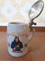 Bierkrug mit Deckel "100 Jahre Feuerwehr Belzig" Brandenburg - Treuenbrietzen Vorschau