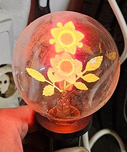 2 Stück Seltene Globe-Glimm Blumen Lampe Orchidee u. Sonnenblume in Gummersbach