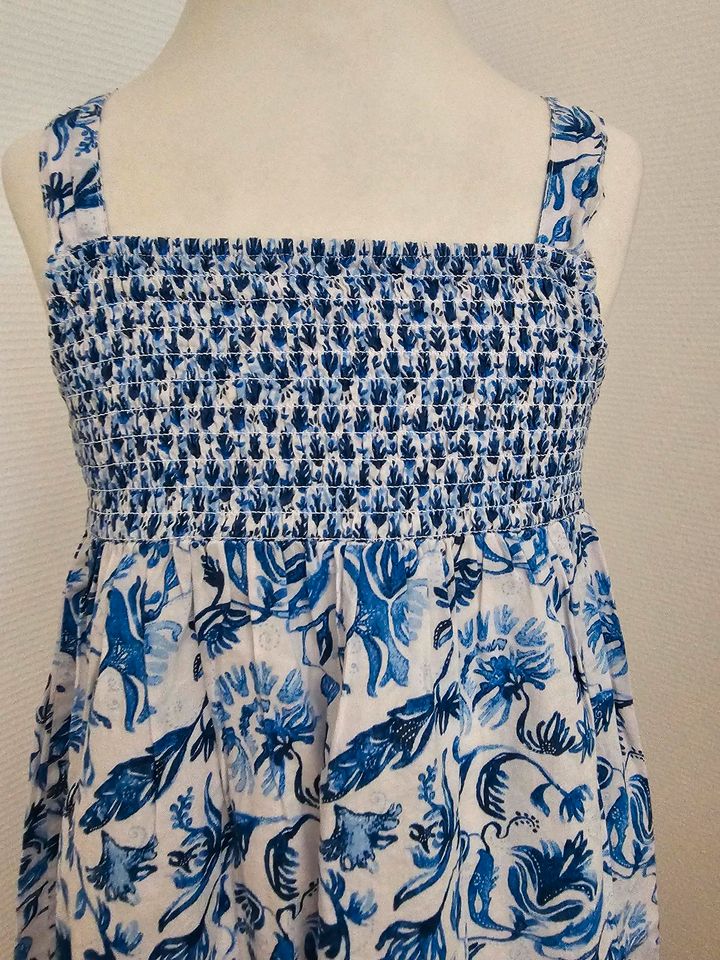 H&M Kleid/ Sommerkleid blau/weiß Gr.122 in Winsen (Luhe)