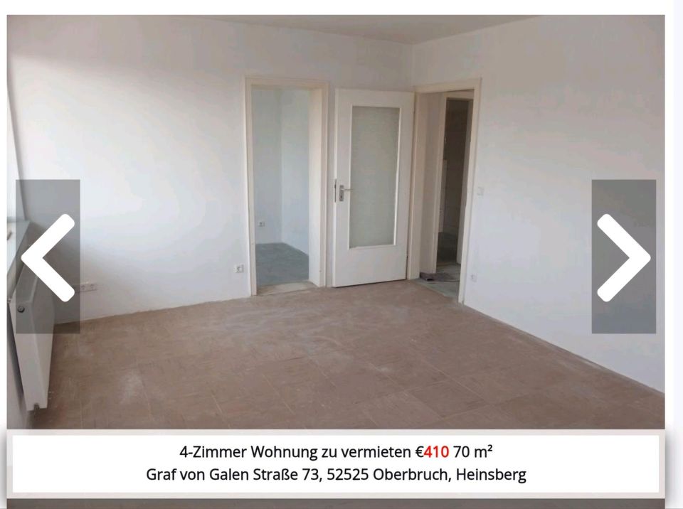 Nachmieter für 4 Zimmerwohnung in Oberbruch/Heinsberg in Heinsberg