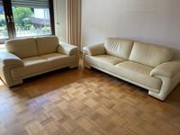 2er + 3er Leder Sofa Couch Hessen - Mörlenbach Vorschau