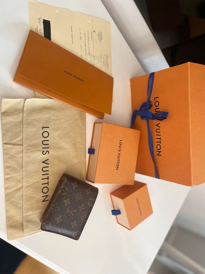 Louis Vuitton Herren Geldbeutel Full Set mit Rechnung Monogram in