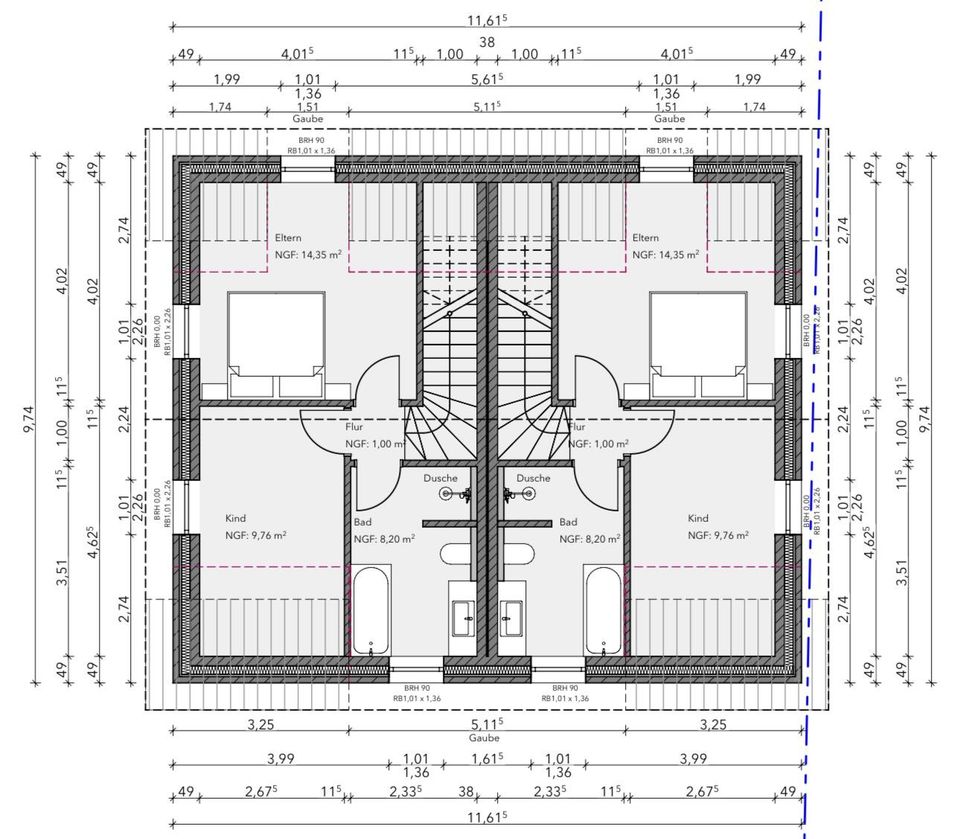 Neubau! Geförderte Doppelhaushälften nach KFW 40 QNG+ in Oldenburg