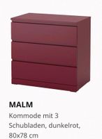 Drei dunkelrote "Malm" Kommoden von Ikea Nordrhein-Westfalen - Mönchengladbach Vorschau