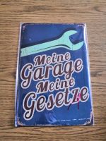 Blechschild retro nagelneu Güstrow - Landkreis - Güstrow Vorschau