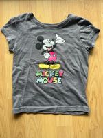 Disney Mickey Mouse T-Shirt grau bunte Glitzer-Schrift Gr. 110 Münster (Westfalen) - Roxel Vorschau