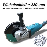 Winkelschleifer 230mm ohne / mit Diamantscheibe zum mieten leihen Nordrhein-Westfalen - Balve Vorschau