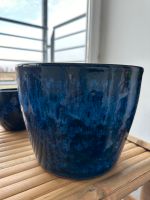 Einzigartig schöner blauer Keramik Topf Pflanzkübel Innenstadt - Köln Altstadt Vorschau