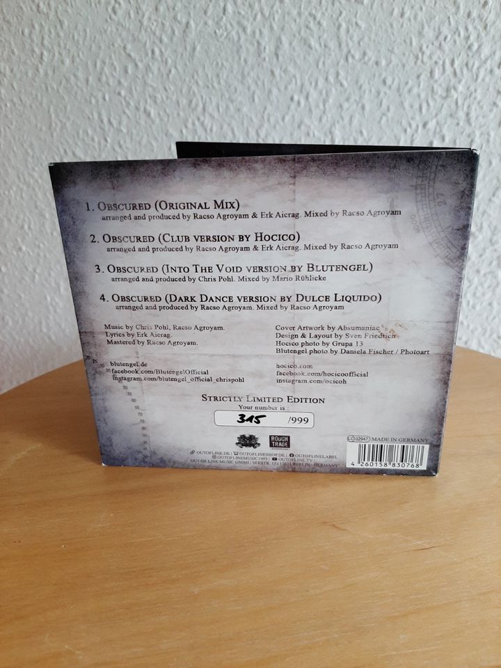 Blutengel CD Obscured in Berlin