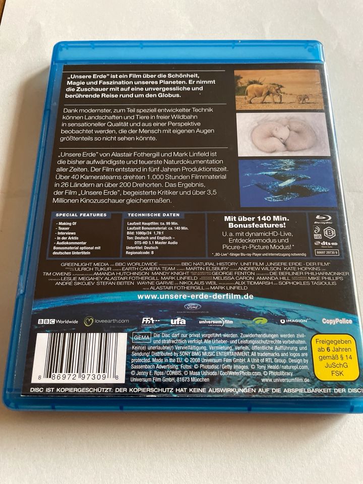 2 Film DVD / Blu-Ray / Unsere Erde u. Australien / Top Zustand in Neu-Anspach