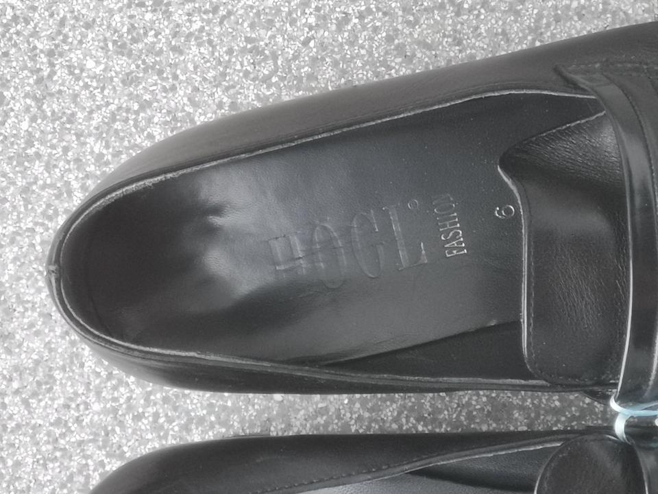 *HÖGL* Klassische Hochfront Pumps, Blockabsatz, schwarz, Gr. 39 in Paderborn