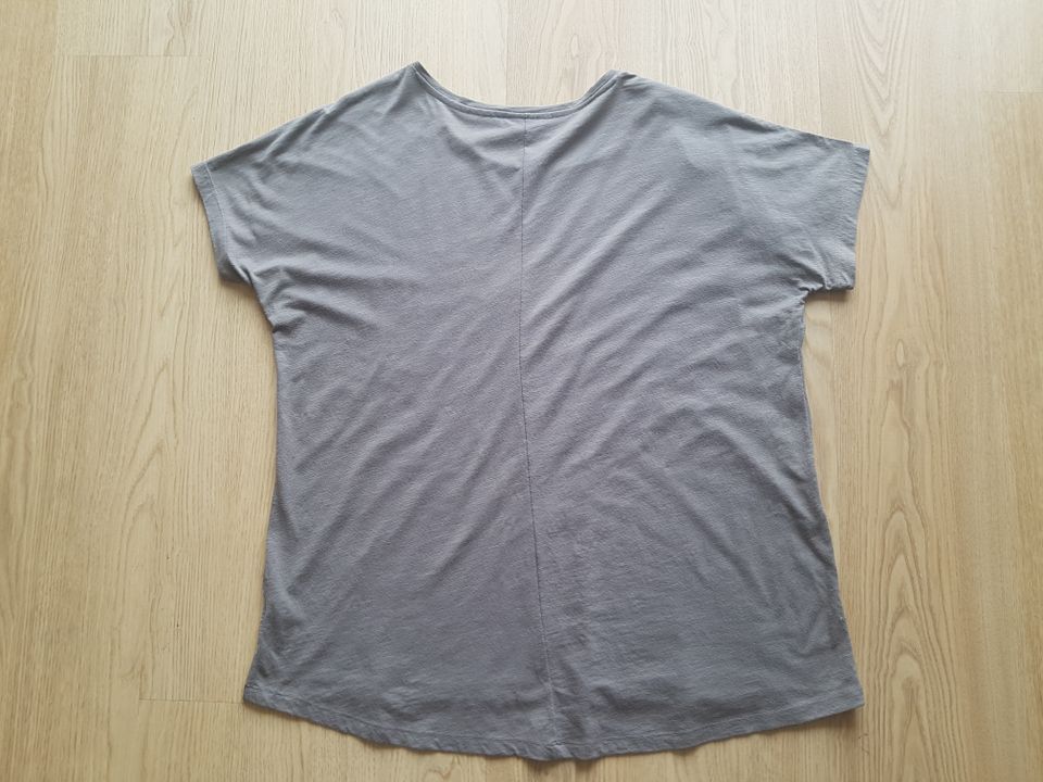 Gina Benotti T- Shirt taupe Pallietten Schmetterlinge 40 42 44 in Lilienthal