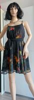 H&M, feines Sommerkleid mit Spaghettiträgern Gr.36, schwarz-bunt Bayern - Hemau Vorschau
