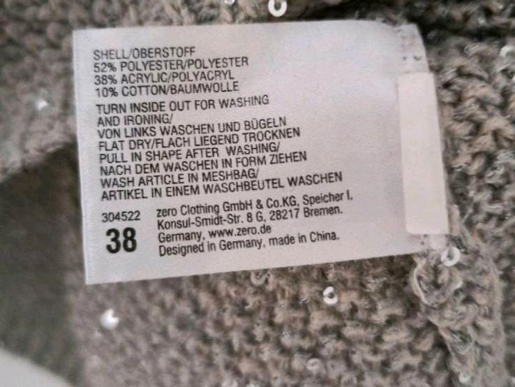 Zero Pullover mit Pailletten mega schön Größe 38 NP 60€ in Ehingen (Donau)