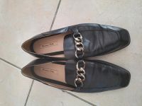 Massimo Dutti  Loafer Mokassins Gr. 39  Kette Leder schwarz Bayern - Schwarzenfeld Vorschau