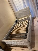 Bett, 100x200cm, Rattan,weiß,massiv,mit Lattenrost neu Nordrhein-Westfalen - Drolshagen Vorschau