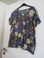 T-Shirt Gr. XL, blau mit Blumen, gecrasht, NKD Nordrhein-Westfalen - Ense Vorschau