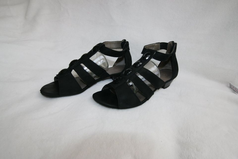 Sandalen Sommerschuhe Gabor Gr. 38 24,5cm schwarz in Theismühlen