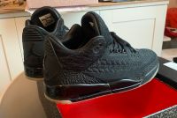 NIKE AIR JORDAN 3 FLYKNIT EU45 US11 black cat schwarz glow Sole Hannover - Linden-Limmer Vorschau