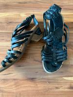 remonte dorndorf Sandalen Leder Wedges schwarz 39 Klettverschluss Berlin - Friedenau Vorschau