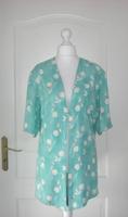 Zweiteiler Longbluse Bluse Rock Vintage 80er grün weiß 44 46 Hessen - Großenlüder Vorschau
