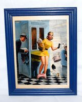 PIN UP GIRL Retro Holzbild Wandbild 15x20 Holzrahmen Vintage Bild Niedersachsen - Bad Pyrmont Vorschau