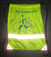 Beutel - neon-gelb mit Reflektoren - EVL-Halbmarathon - Rucksack Nordrhein-Westfalen - Leverkusen Vorschau