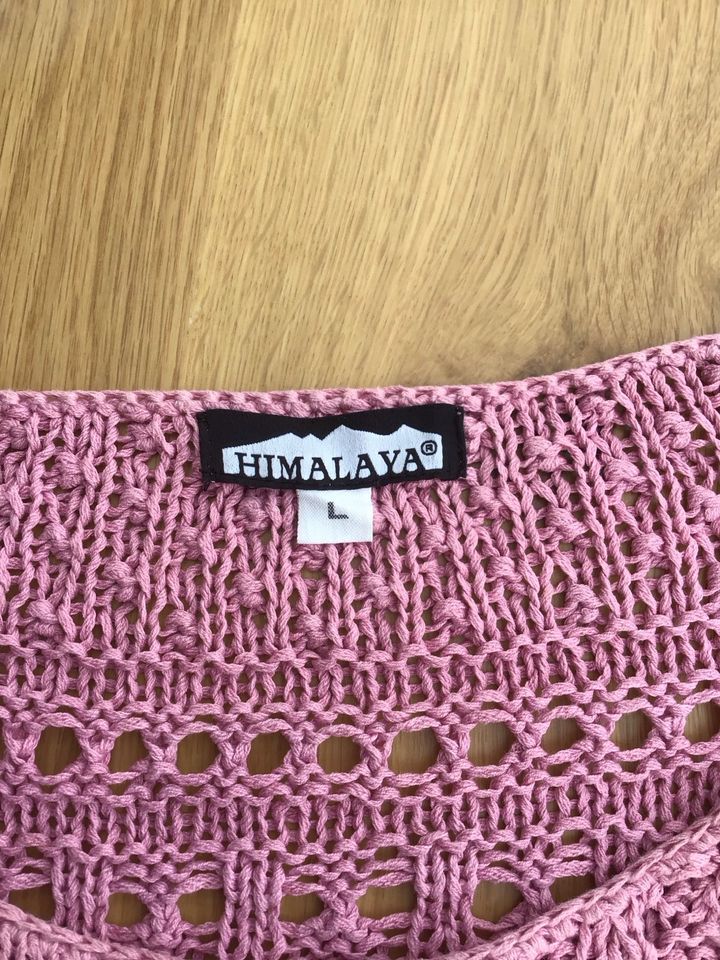 Strickjacke von HIMALAYA, Größe L, rosa in Bosau