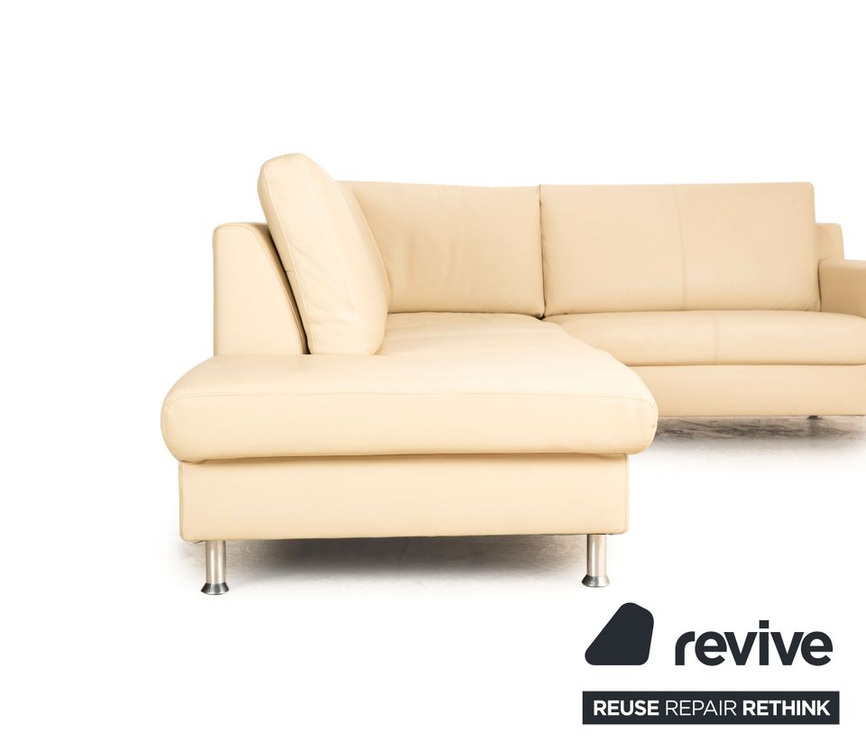 Ewald Schillig Flex Plus Ecksofa Leder Creme in Köln